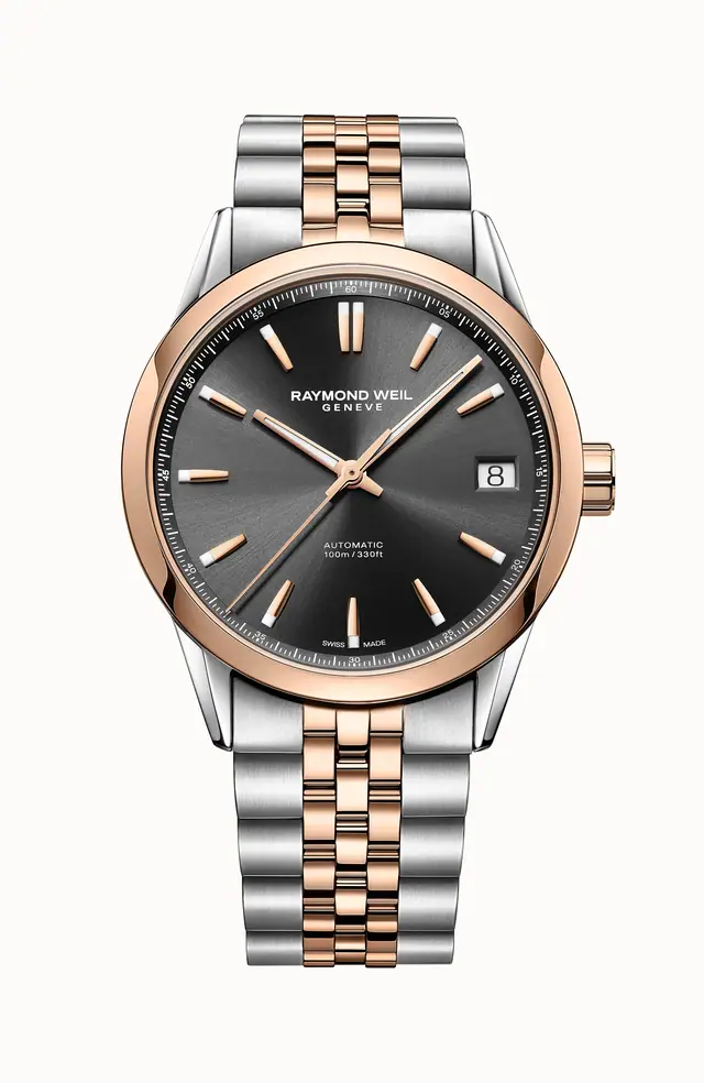 Raymond Weil Freelancer Men's Automatic Classic Two-Tone Black Dial Date Watch, 40 mm 2741-SP5-20001