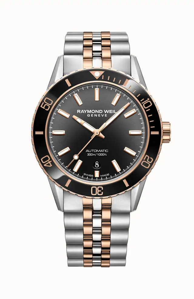 Raymond Weil Freelancer Diver Men's Two-Tone Gradient Black Dial Automatic Watch, 42 mm 2775-S51-20051