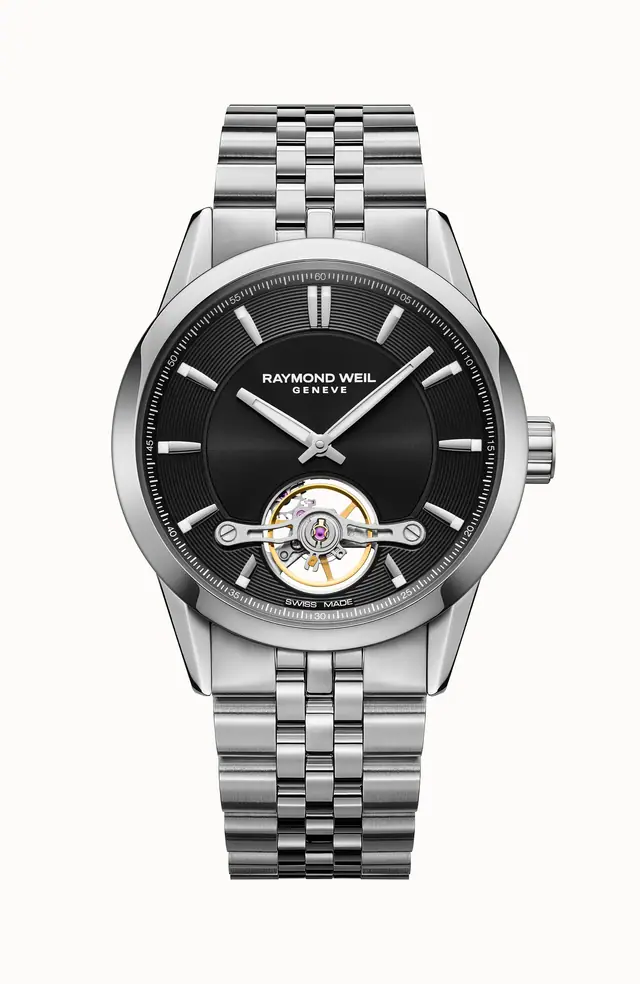 Raymond Weil Freelancer Calibre RW1212 Men's Automatic Black Steel Watch, 42 mm 2781-ST-20051