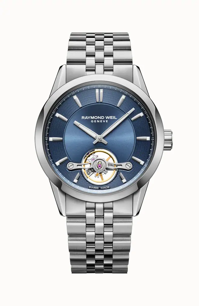 Raymond Weil Freelancer Calibre RW1212 Men's Automatic Blue Steel Watch, 42 mm 2781-ST-50051
