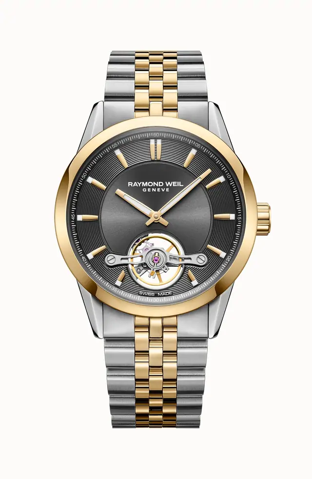 Raymond Weil Freelancer Men's Automatic Grey Dial Two-Tone Bracelet Watch, 42 mm 2781-STP-60051