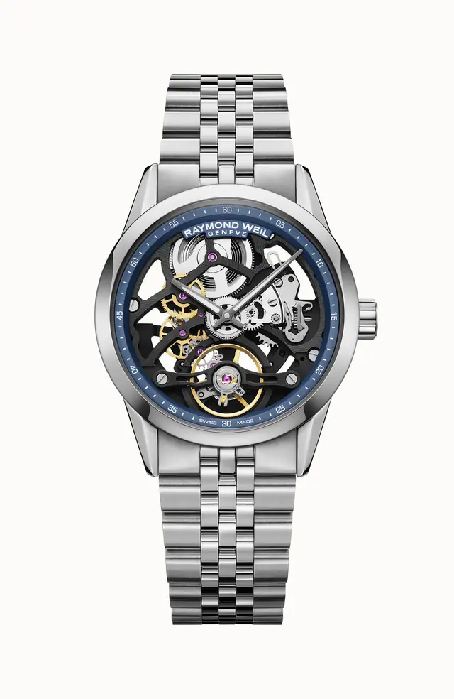 Raymond Weil Freelancer Calibre RW1212 Skeleton Automatic Watch, 38 mm 2783-ST-50000