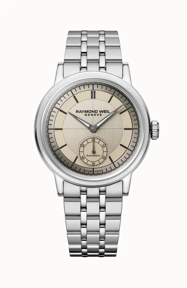 Raymond Weil Millesime Men's Automatic Small Seconds Champagne Dial Bracelet Watch, 39mm 2930-ST-11001