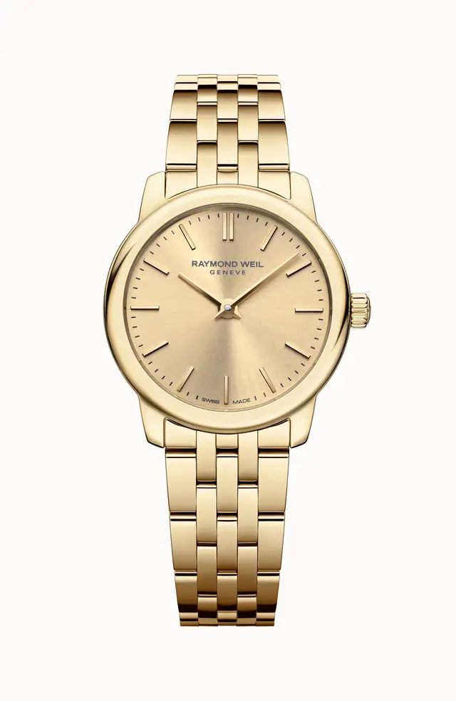Raymond Weil Toccata Ladies Classic Gold Dial Quartz Watch, 24 mm 5024-P-10001