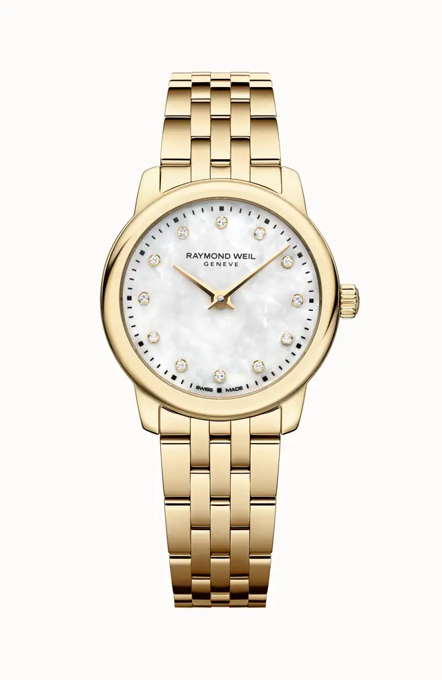 Raymond Weil Toccata Ladies Classic Gold Diamond Steel Quartz Watch, 24 mm 5024-P-97081