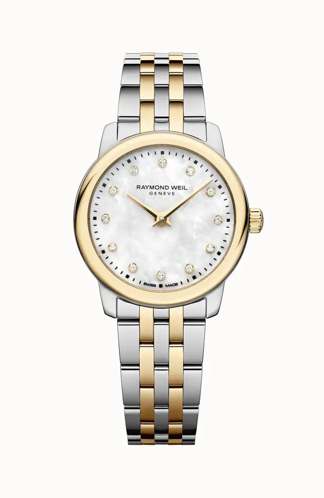 Raymond Weil Toccata Ladies Classic Two-Tone Gold Diamond Steel Quartz Watch, 24 mm 5024-STP-97081