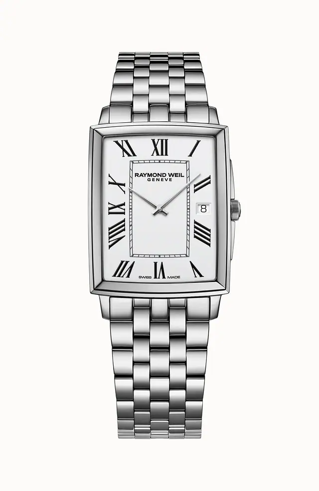 Raymond Weil Toccata Men's Stainless Steel Square Quartz Watch, 37 x 29 mm 5425-ST-00300
