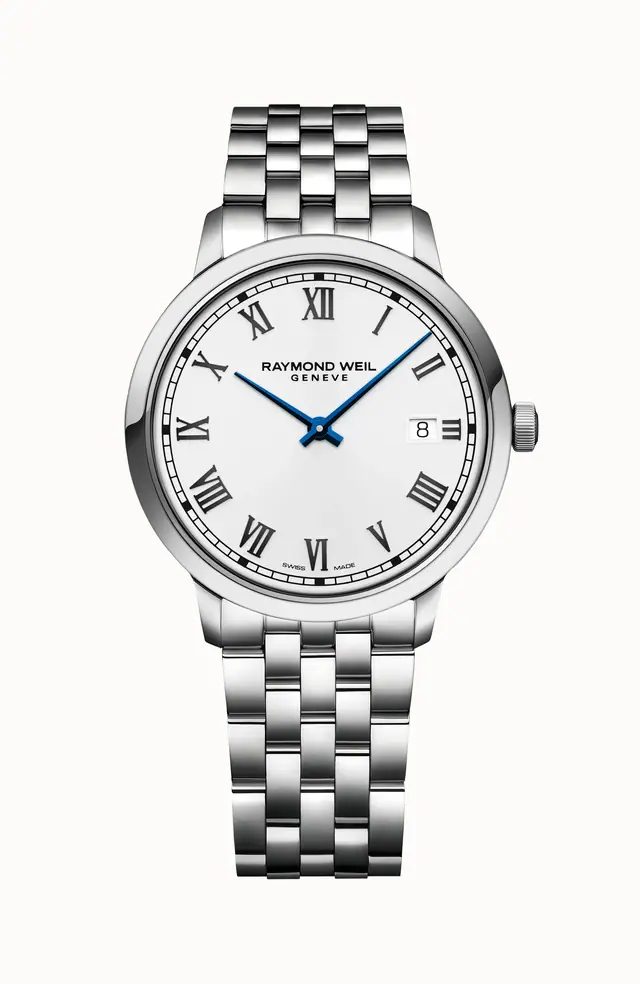 Raymond Weil Toccata Men's Classic White Dial Stainless Steel Quartz Watch, 39 mm 5485-ST-00359