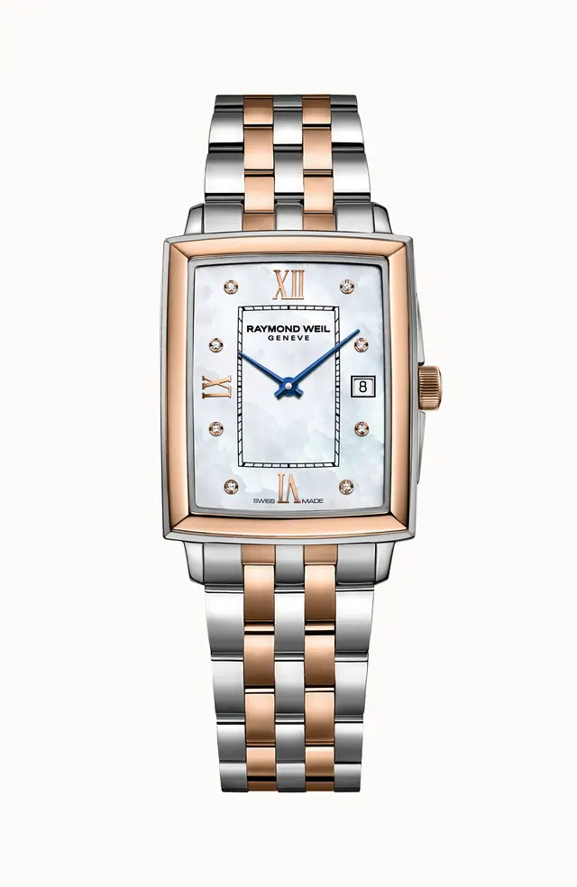 Raymond Weil Toccata Ladies Two-tone Rose Gold Quartz Watch, 22 x 28 mm 5925-SP5-00995