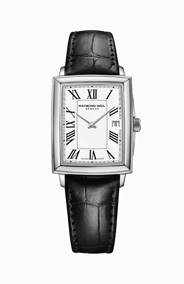 Raymond Weil Toccata Ladies Stainless Steel Quartz Leather Watch, 22 x 28 mm 5925-STC-00300