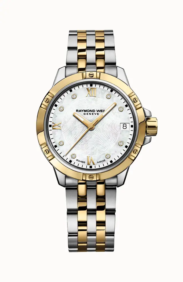 Raymond Weil Tango Classic Ladies Quartz Gold Two-Tone Stainless Steel Diamond Watch, 30mm 5960-STP-00995