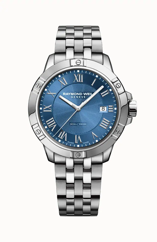 Raymond Weil Tango Classic Men's Quartz Steel Blue Bracelet Watch, 41 mm 8160-ST-00508