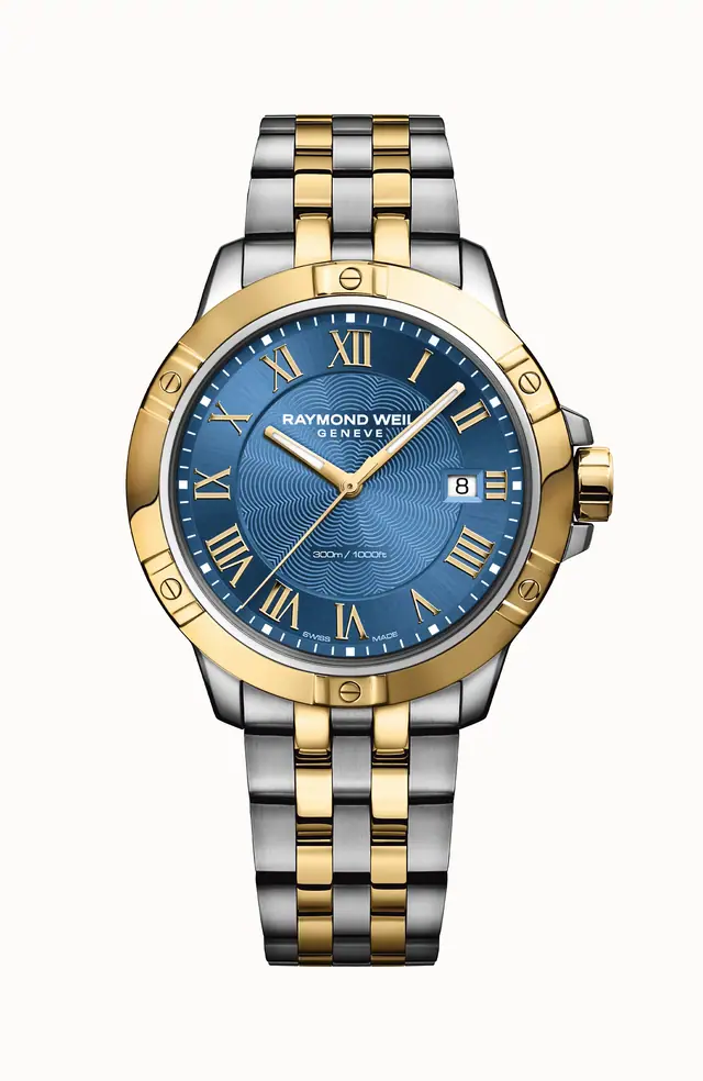 Raymond Weil Tango Classic Men's Quartz Two-tone Gold Steel Bracelet Watch, 41 mm 8160-STP-00508