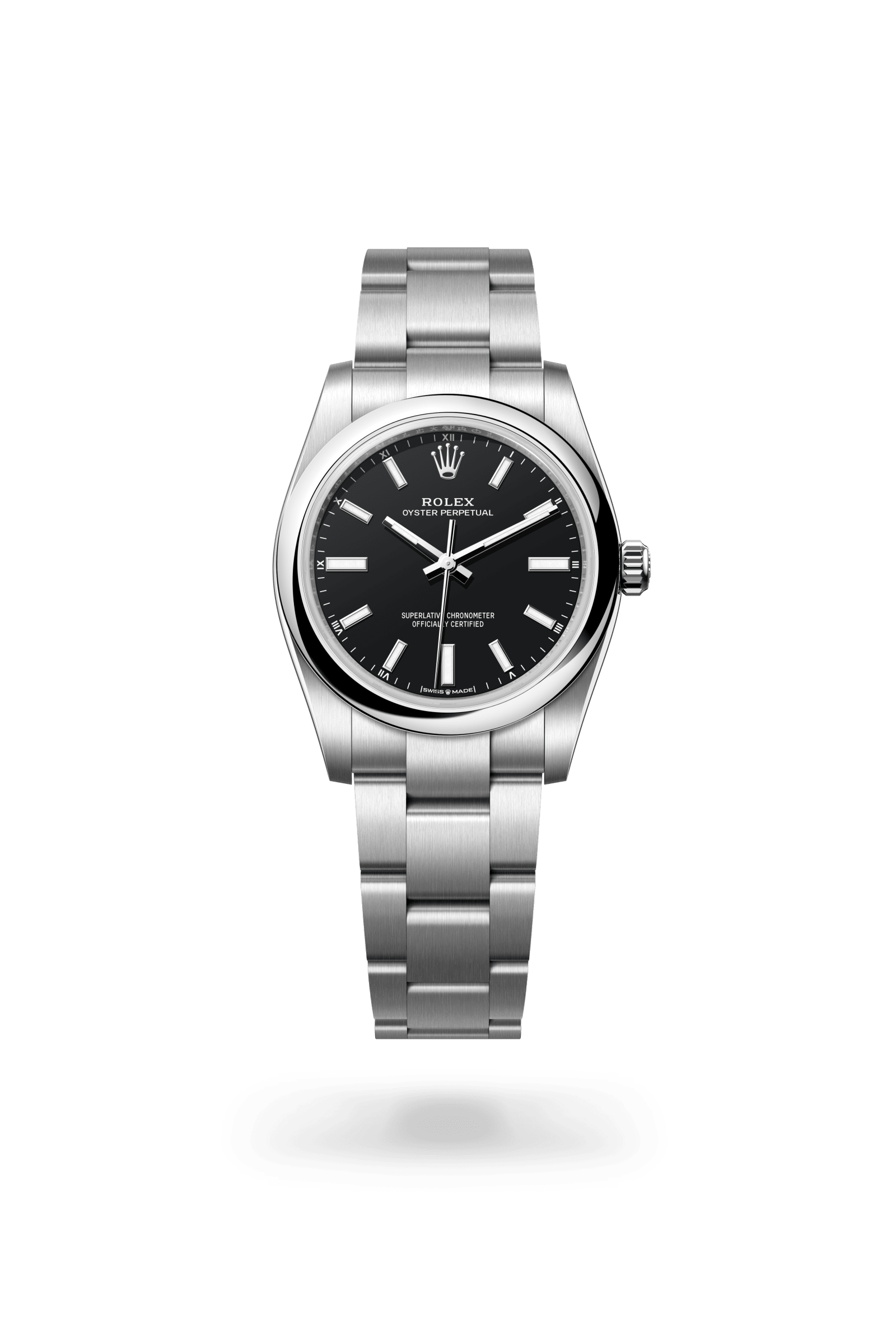 Rolex Oyster Perpetual 34, Oystersteel, Black dial 124200-0010