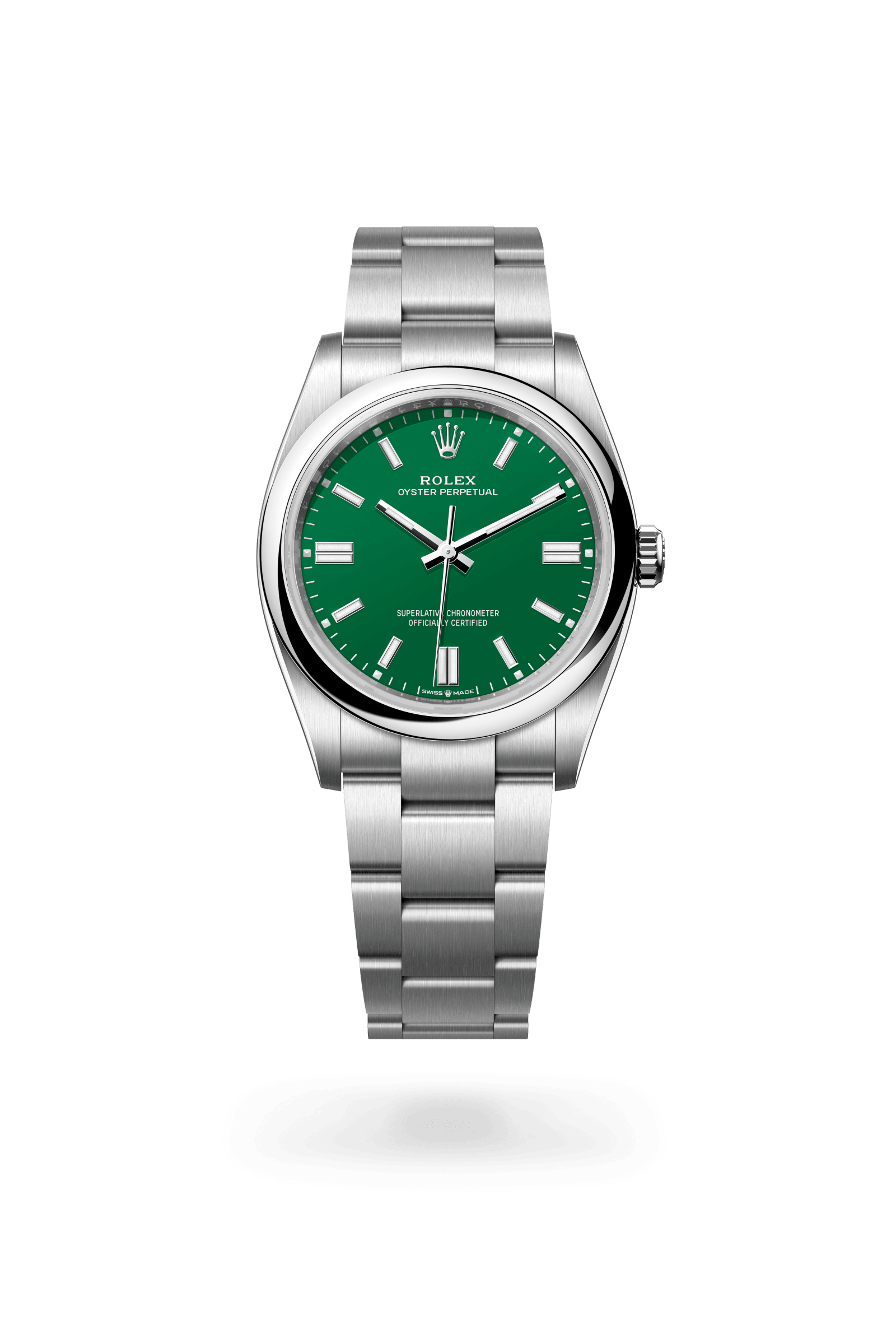 Rolex Oyster Perpetual 36, Oystersteel, Green dial 126000-0005
