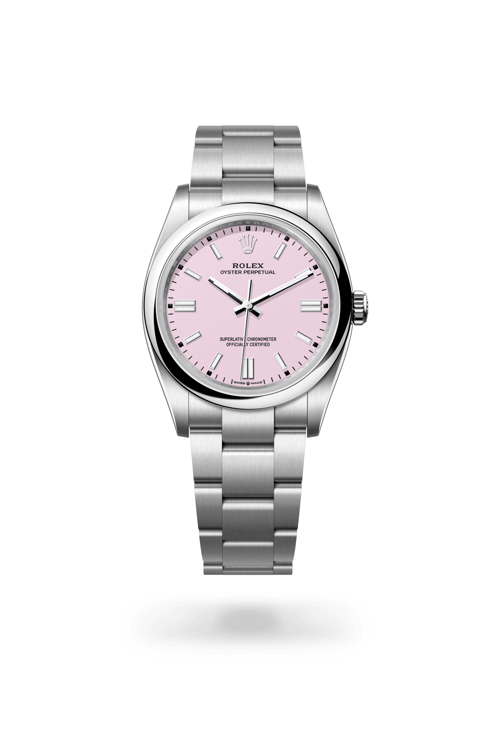 Rolex Oyster Perpetual 36, Oystersteel, Candy pink dial 126000-0008