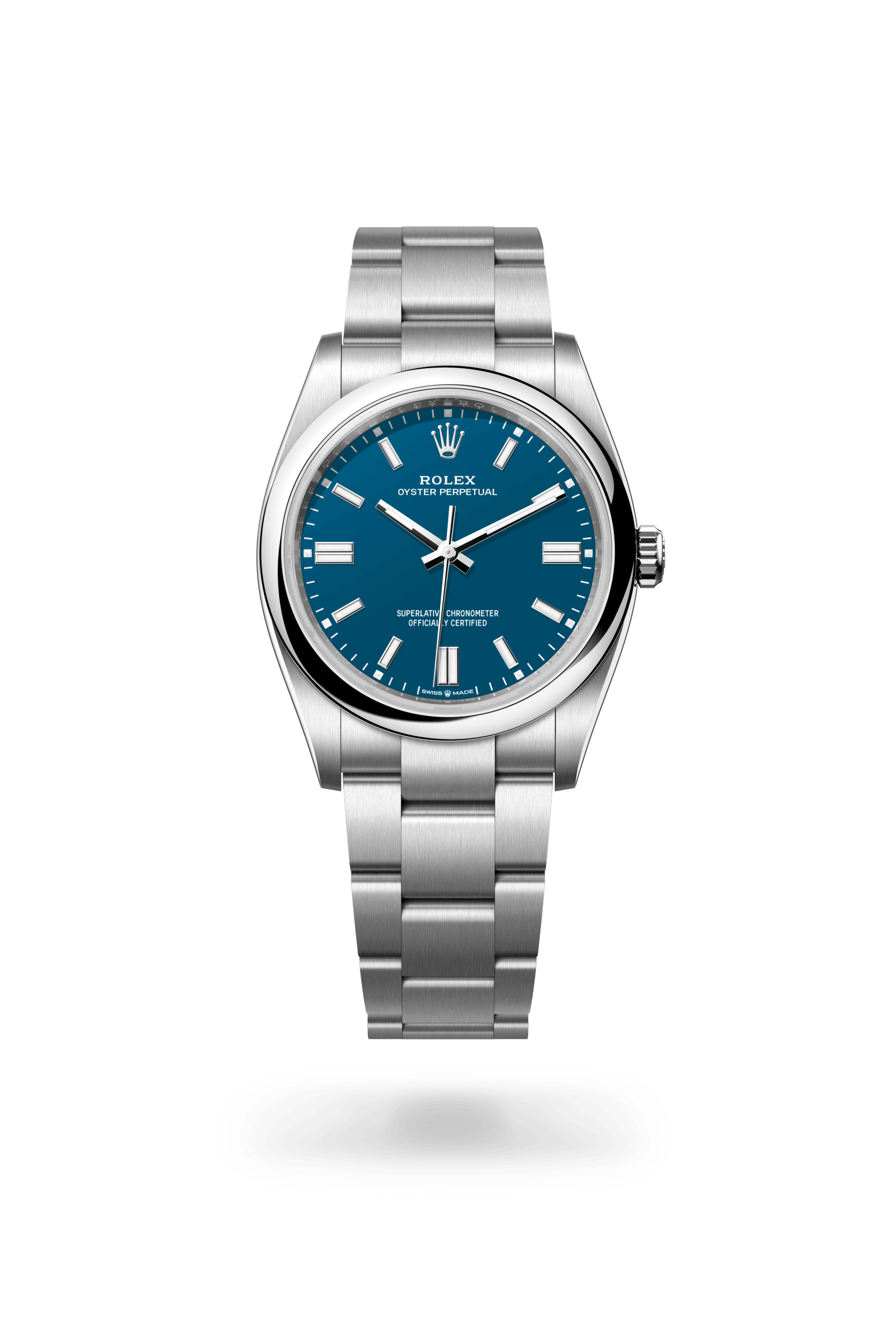 Rolex Oyster Perpetual 36, Oystersteel, Med blue dial 126000-0015