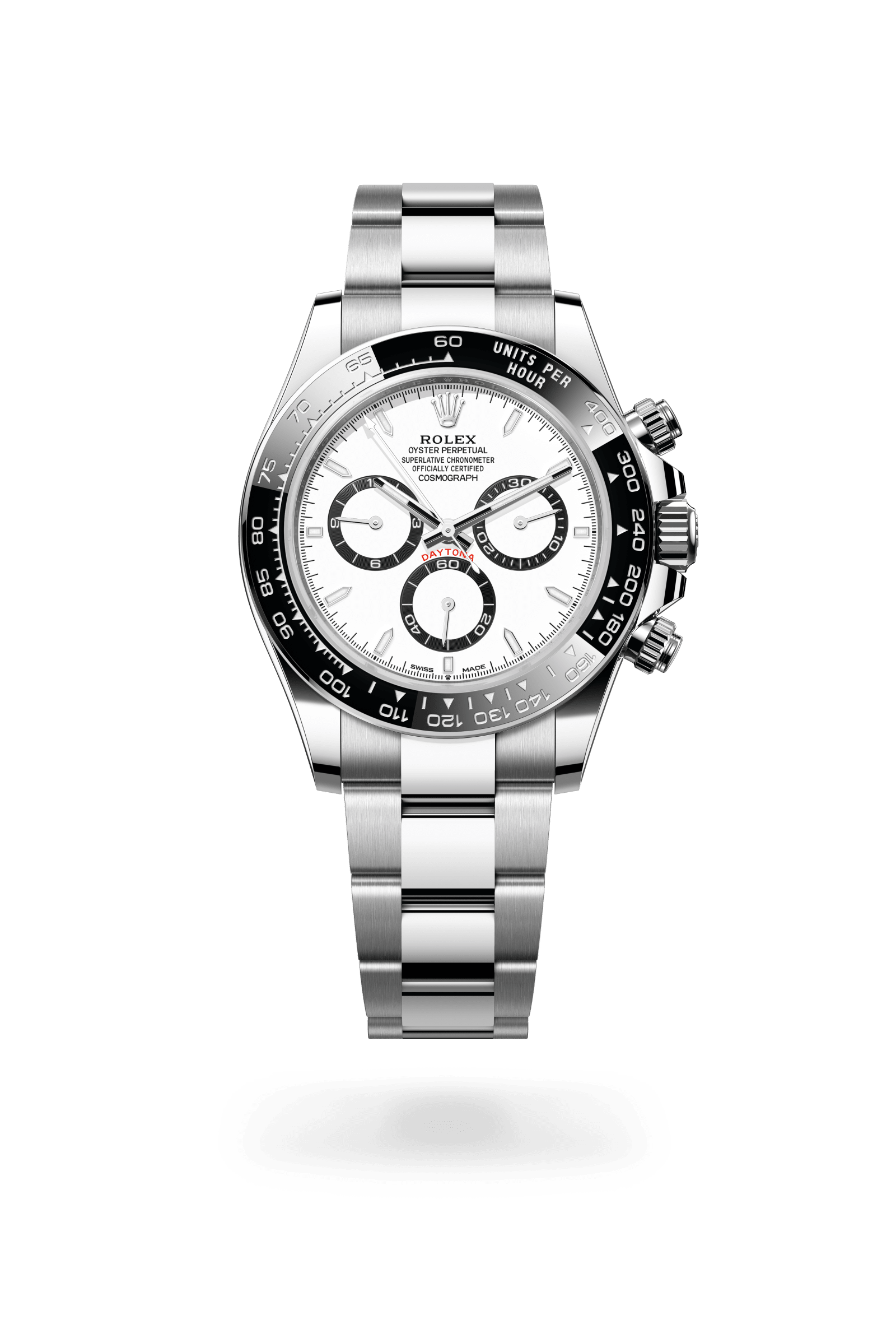 Rolex Oyster Perpetual Cosmograph Daytona, 40 mm, Oystersteel, Oystersteel, White with black counter rings dial 126500LN-0001