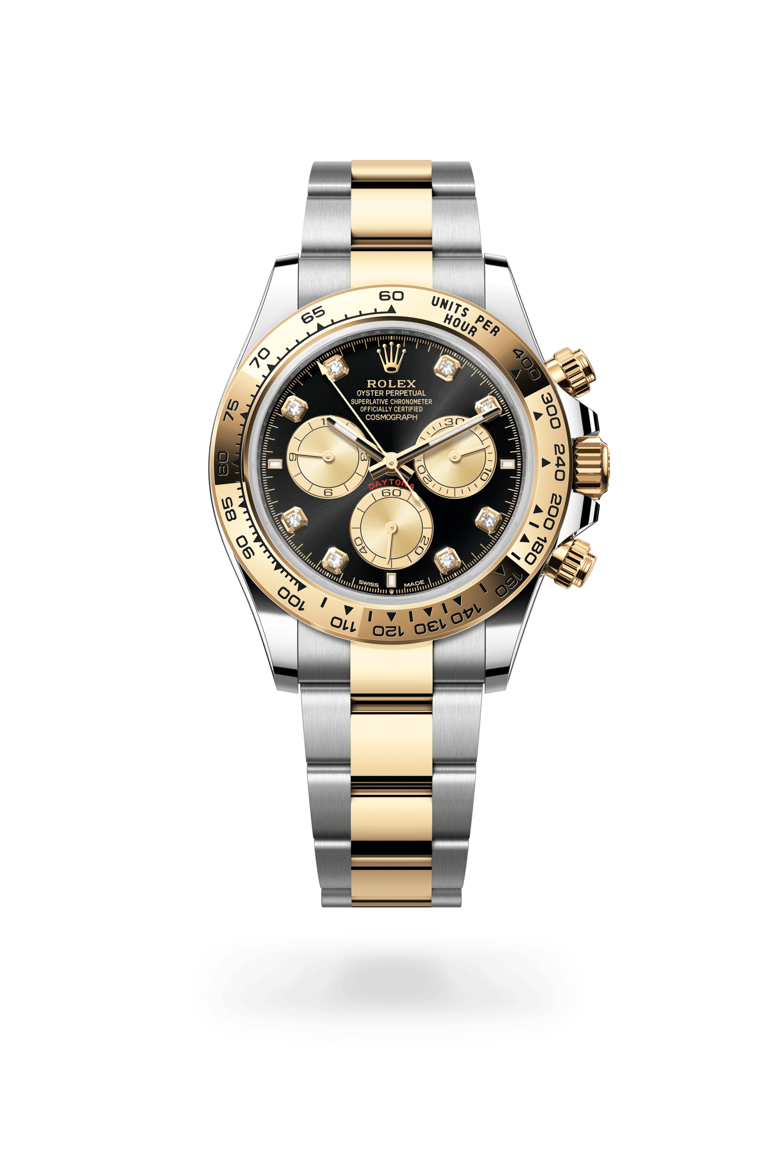 Rolex Cosmograph Daytona Oyster, 40 mm, Oystersteel and yellow gold, Yellow Rolesor, Bright black and golden dial 126503-0002