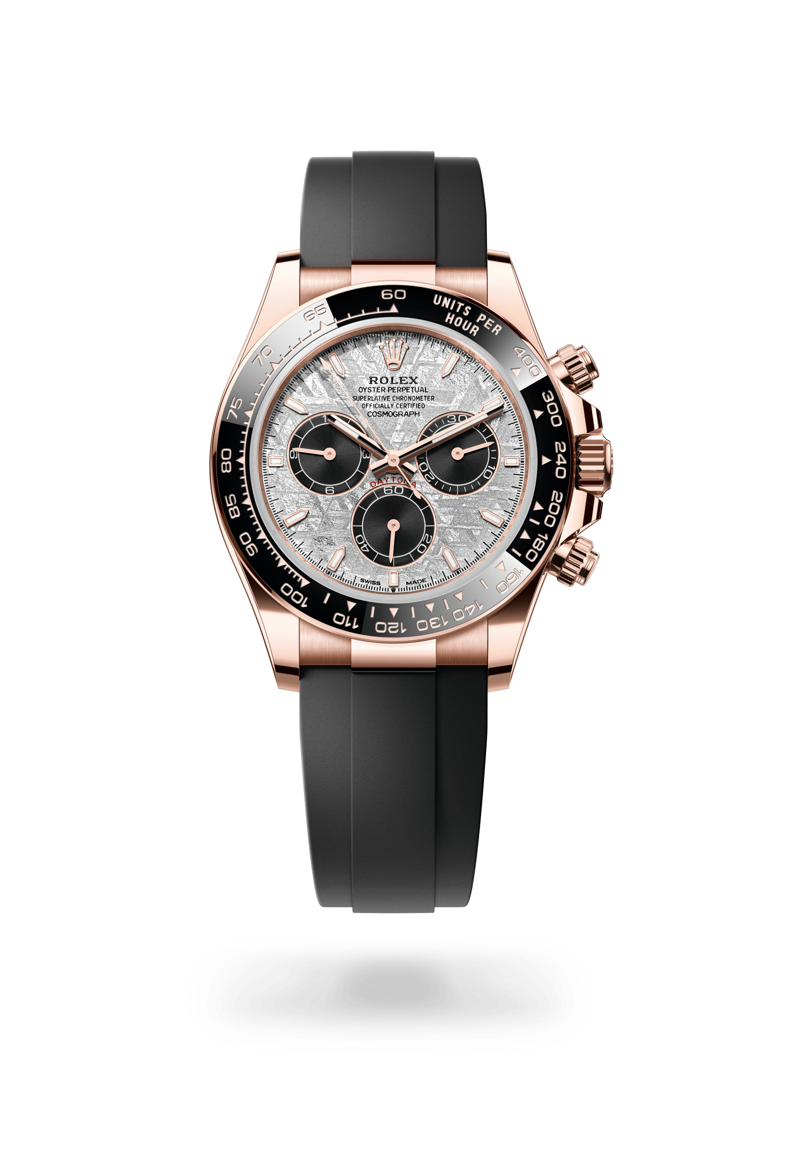 Rolex Cosmograph Daytona Oyster, 40 mm, Everose gold, 18 kt Everose gold, Meteorite and black dial 126515LN-0008