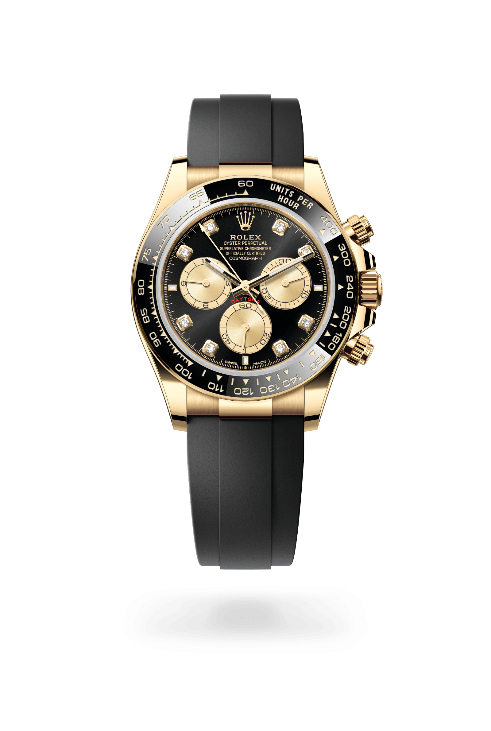 Rolex Cosmograph Daytona Oyster, 40 mm, yellow gold, 18 kt yellow gold, Bright black and golden dial 126518LN-0006