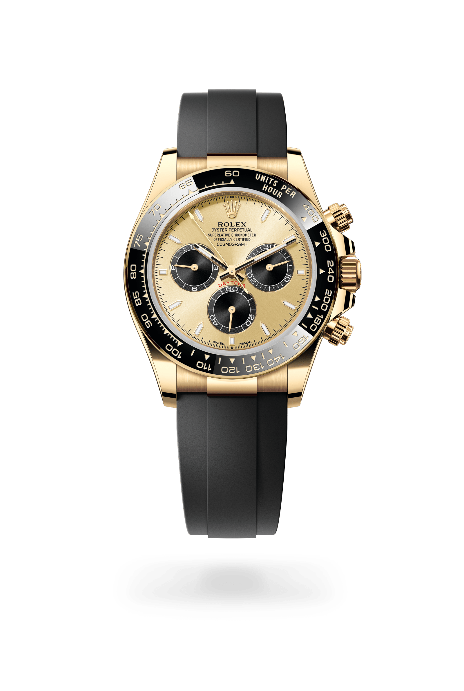 Rolex Cosmograph Daytona Oyster, 40 mm, yellow gold, 18 kt yellow gold, Golden and bright black dial 126518LN-0012