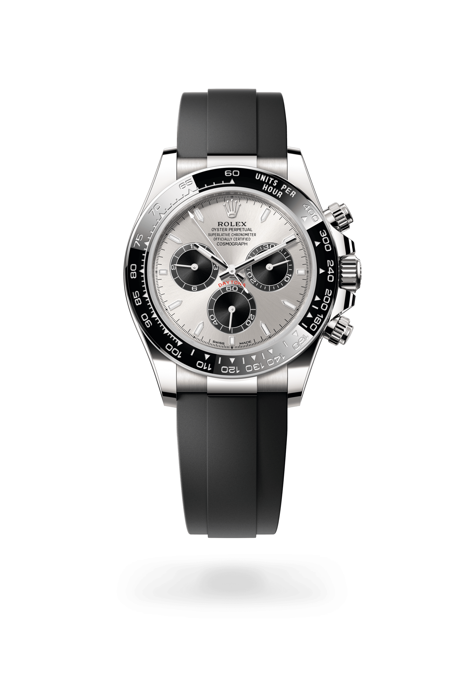 Rolex Cosmograph Daytona Oyster, 40 mm, white gold, 18 kt white gold, Steel and bright black dial 126519LN-0006