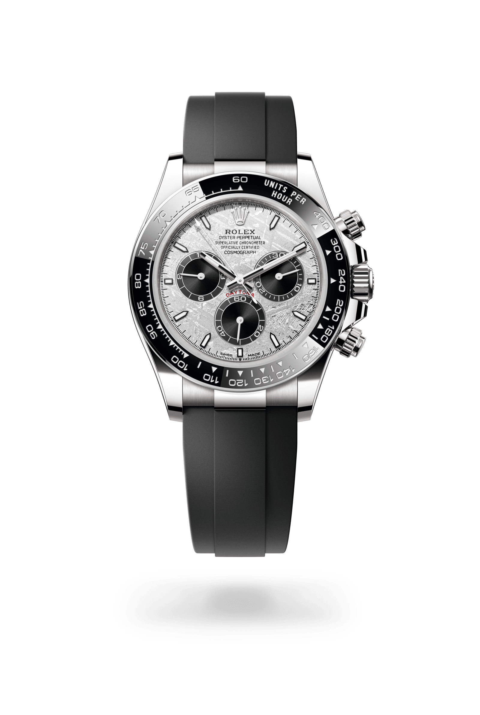 Rolex Cosmograph Daytona Oyster, 40 mm, white gold, 18 kt white gold, Meteorite and black dial 126519LN-0007