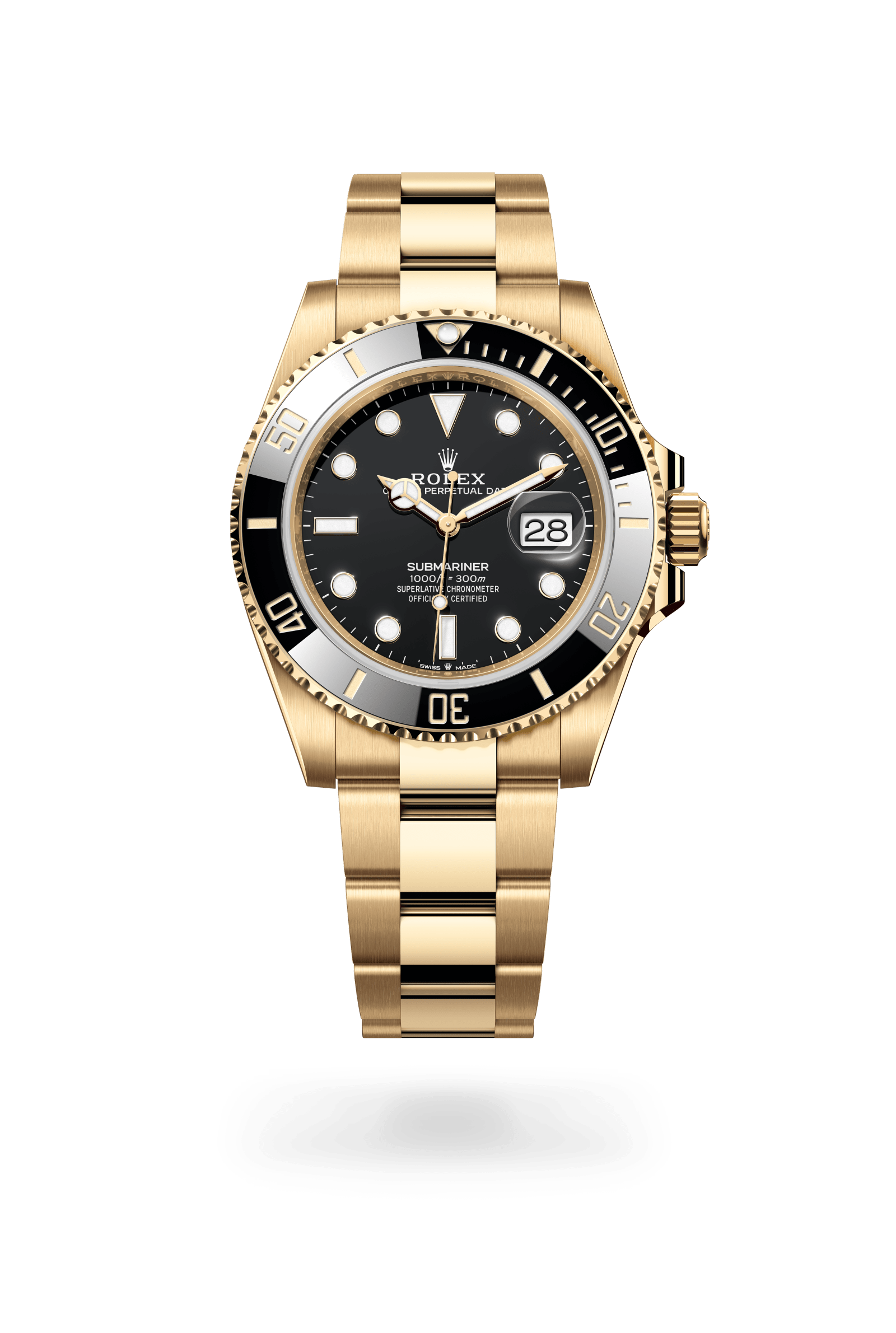 Rolex Oyster Perpetual Submariner Date, 41 mm, yellow gold, 18 kt yellow gold, Black dial 126618LN-0002