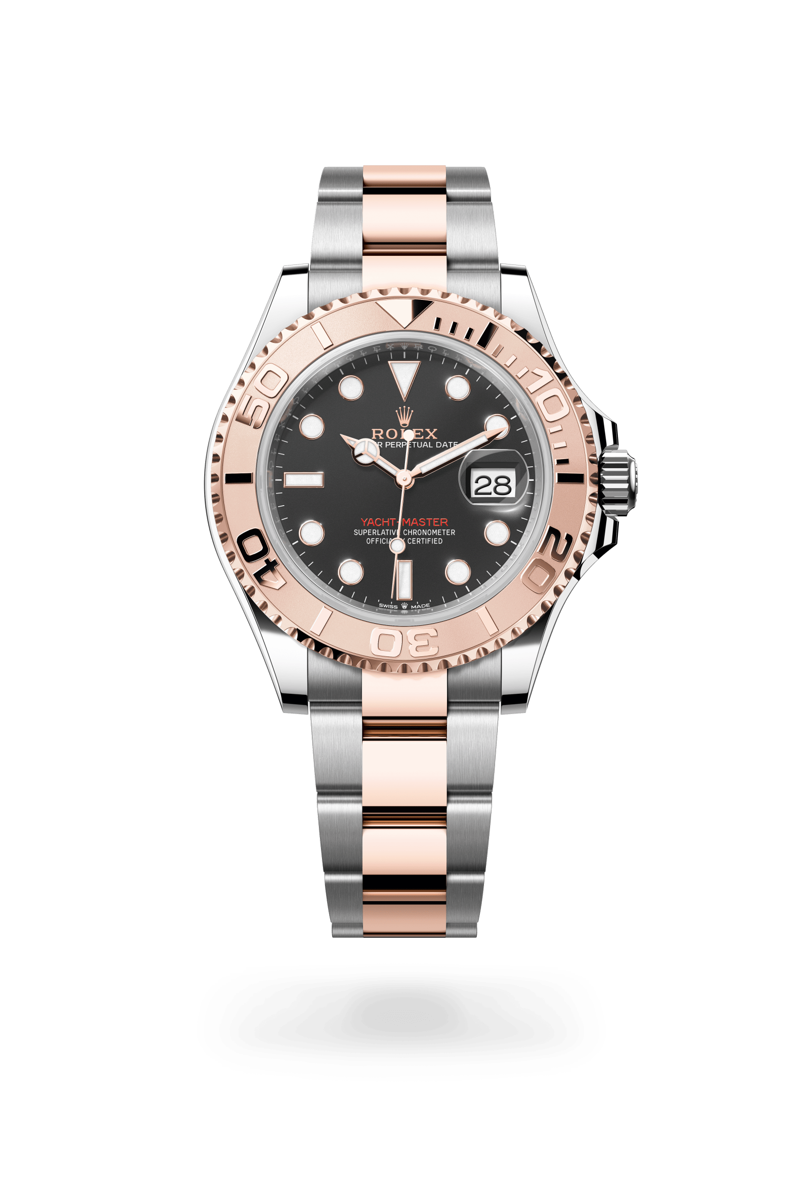 Rolex Oyster Perpetual Yacht-Master 40, Everose Rolesor, Intense black dial 126621-0002