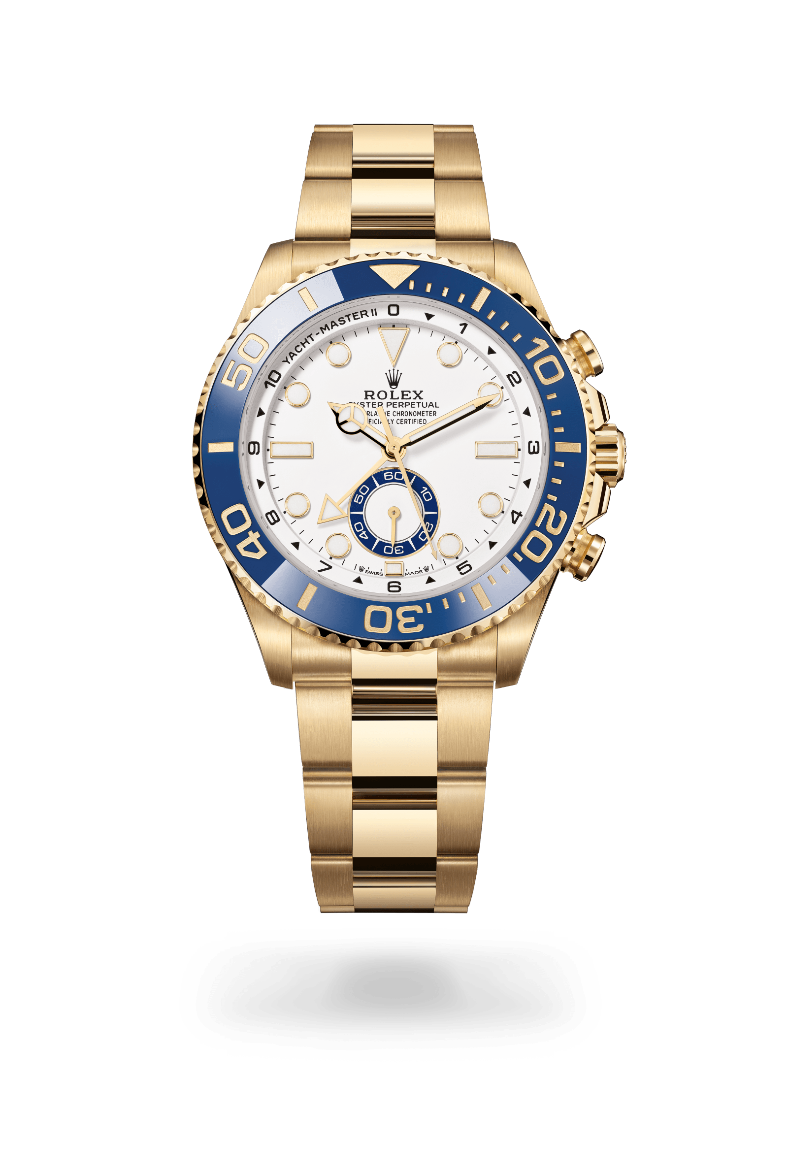 Rolex Oyster Perpetual Yacht-Master II, 18 kt yellow gold, White dial 126688-0001