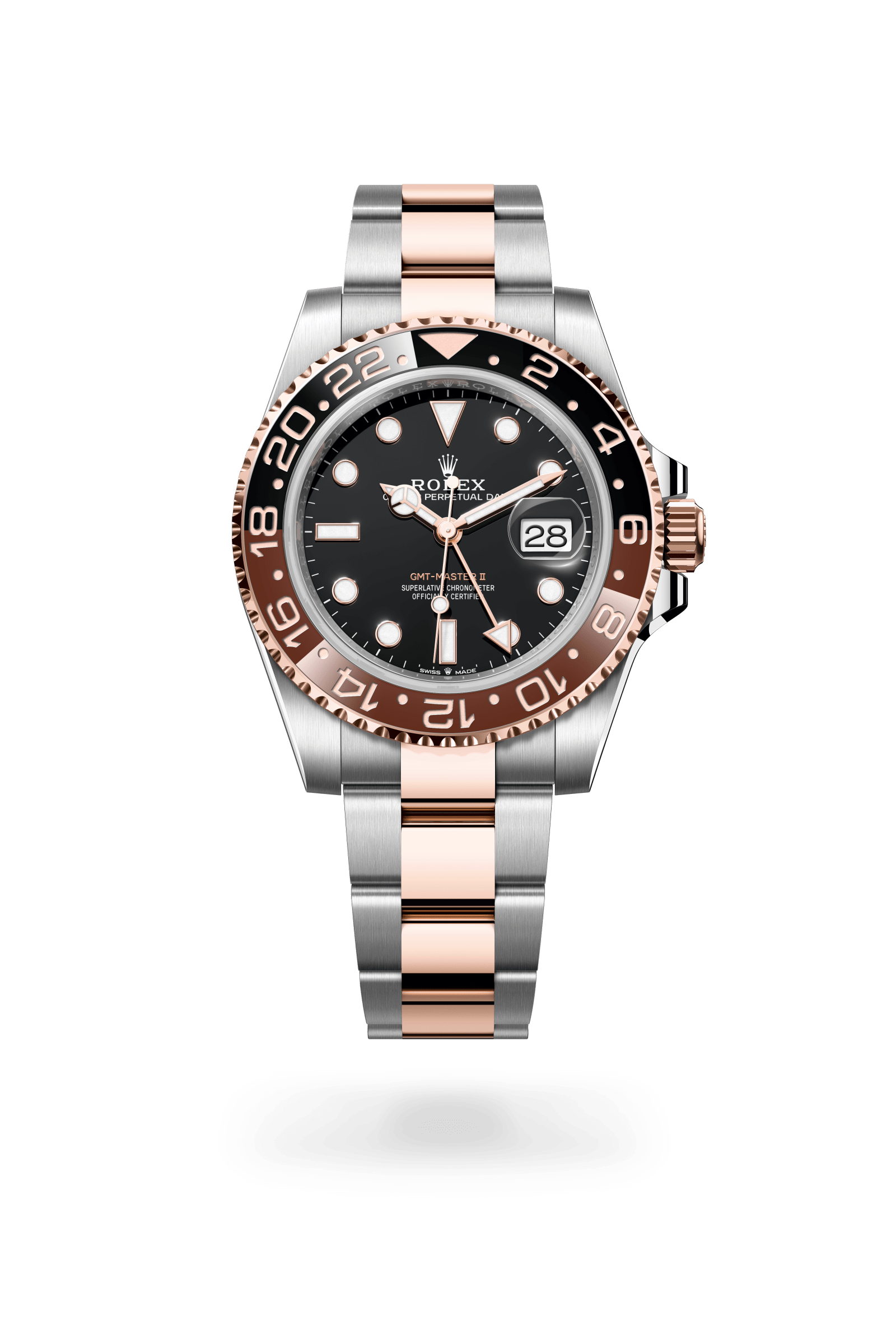Rolex Oyster Perpetual GMT-Master II, 40 mm, Oystersteel and Everose gold, Everose Rolesor, Black dial 126711CHNR-0002