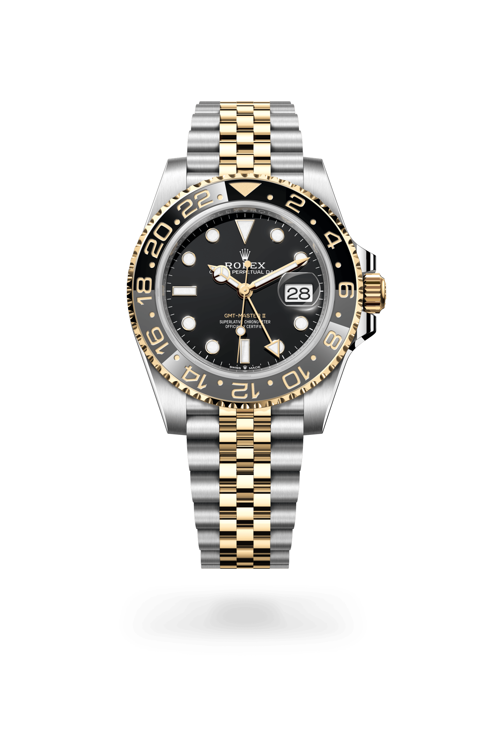 Rolex Oyster Perpetual GMT-Master II, 40 mm, Oystersteel and yellow gold, Yellow Rolesor, Black dial 126713GRNR-0001