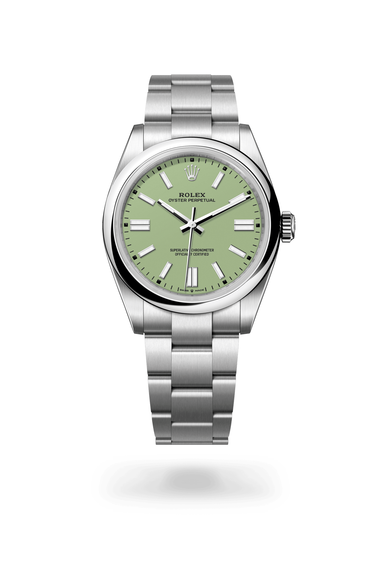 Rolex Oyster Perpetual 41, Oystersteel, Pistachio dial 134300-0006