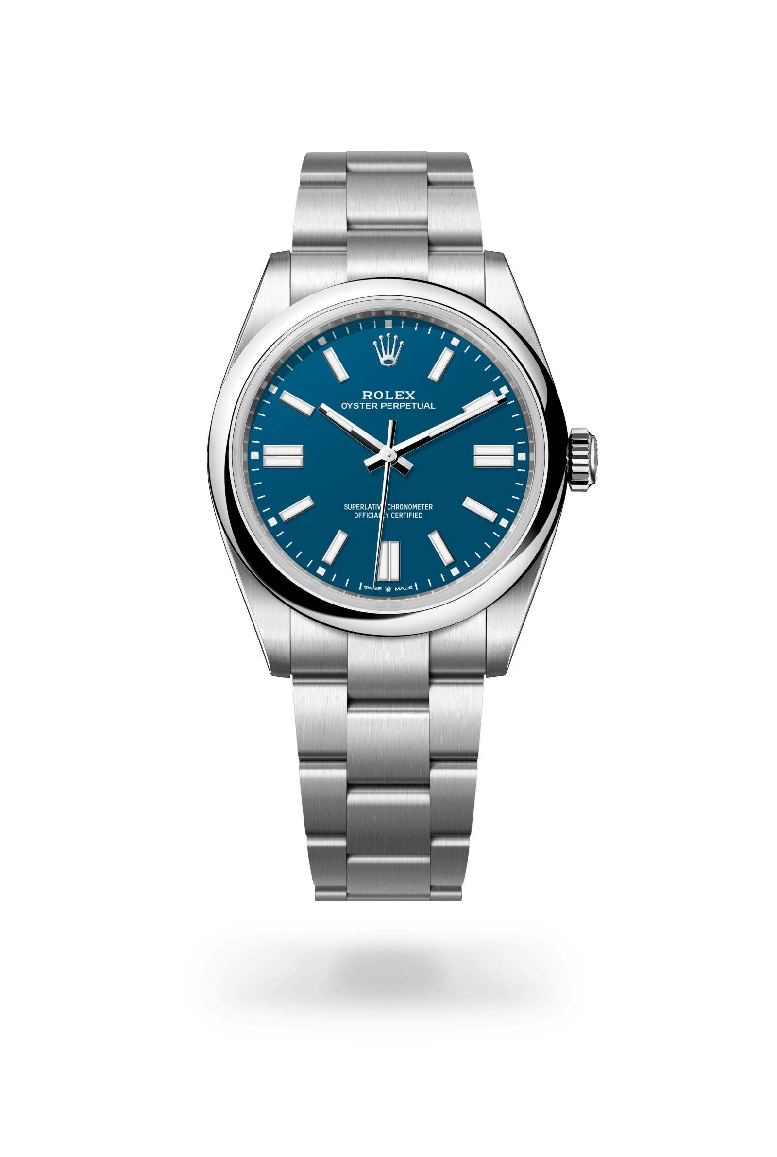 Rolex Oyster Perpetual 41, Oystersteel, Med blue dial 134300-0009