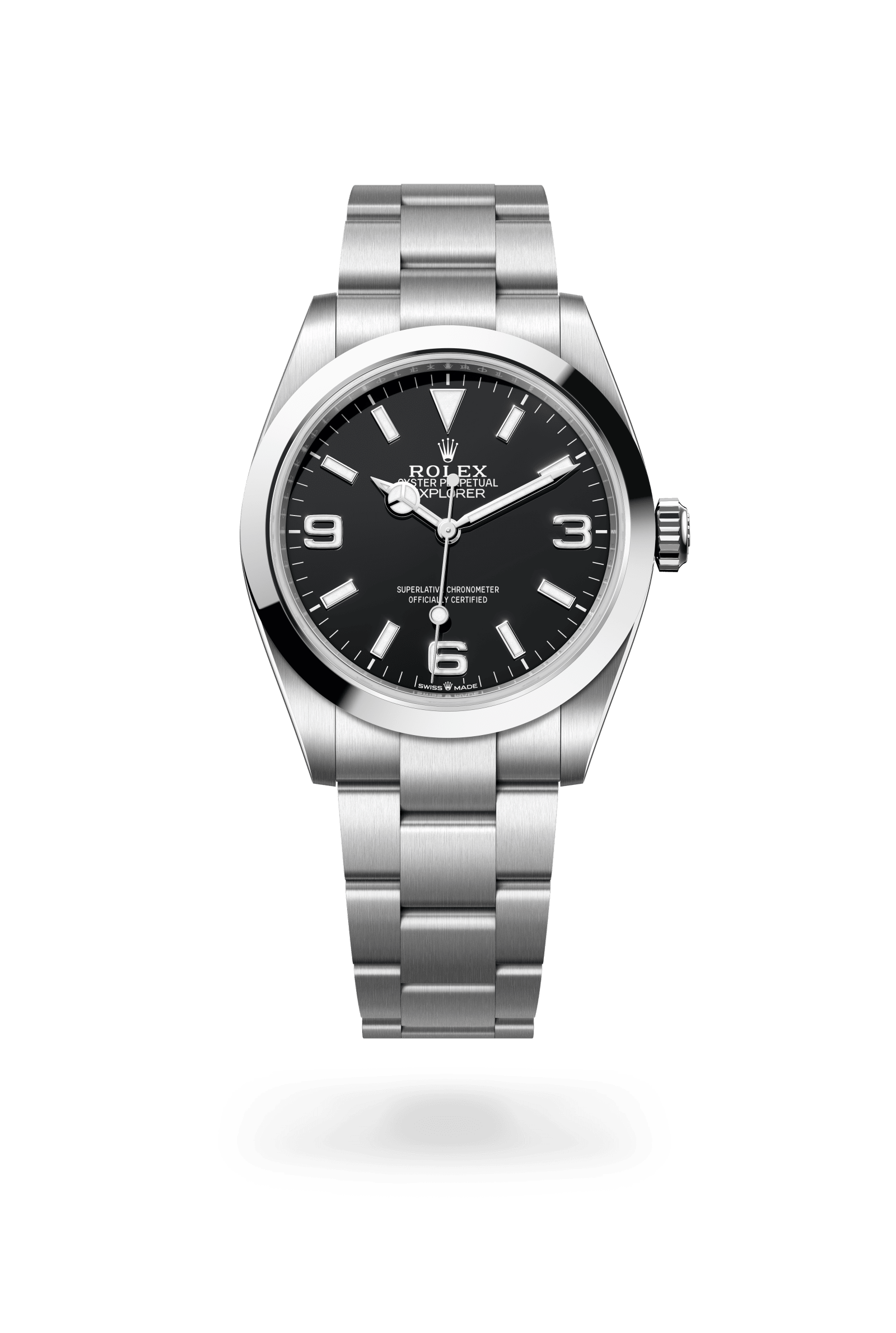 Rolex Oyster Perpetual Explorer 40, Oystersteel, Black dial 224270-0001