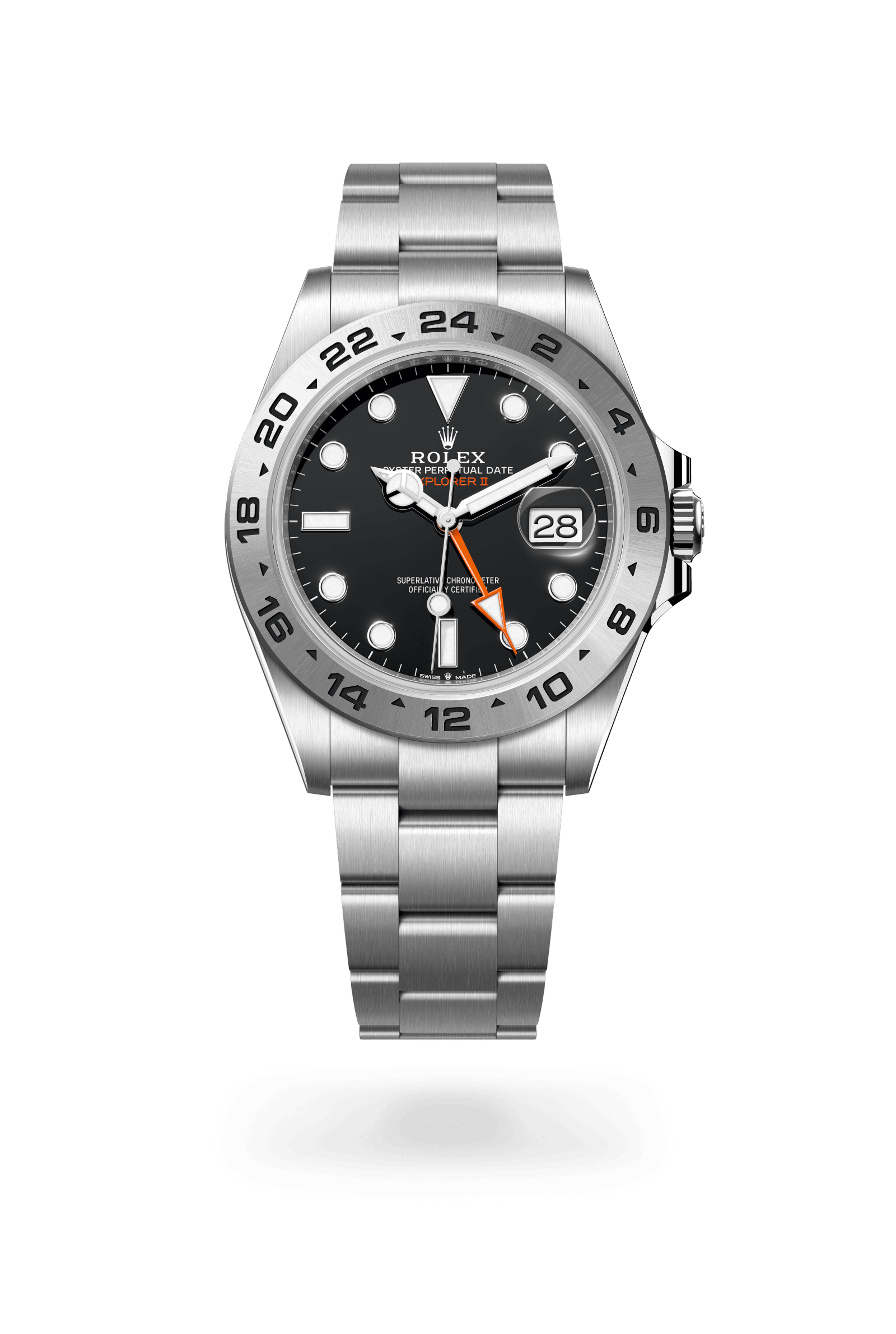 Rolex Explorer II Oyster, 42 mm, Oystersteel, Oystersteel, Black dial 226570-0002
