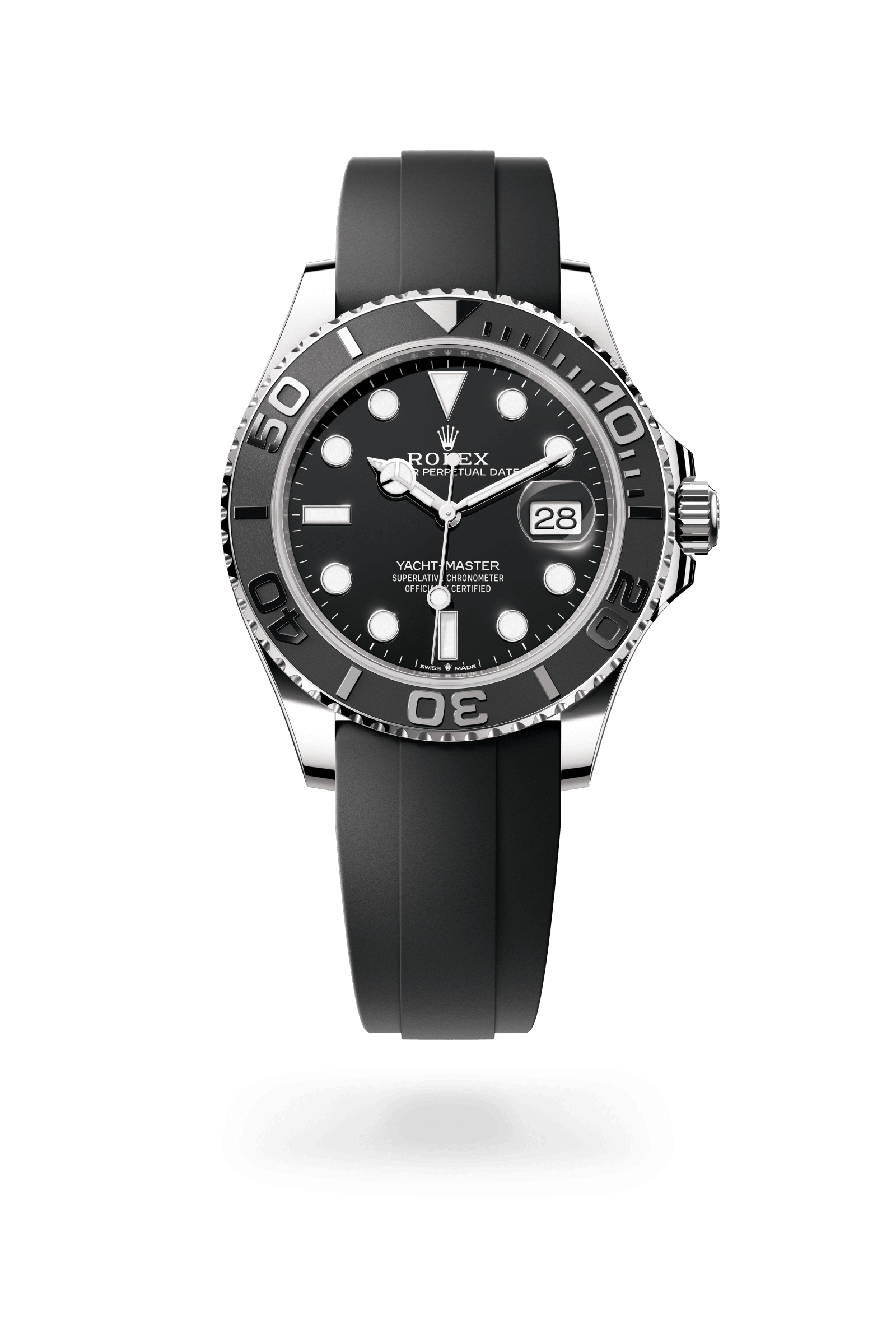 Rolex Oyster Perpetual Yacht-Master 42, 18 kt white gold, Black dial 226659-0002