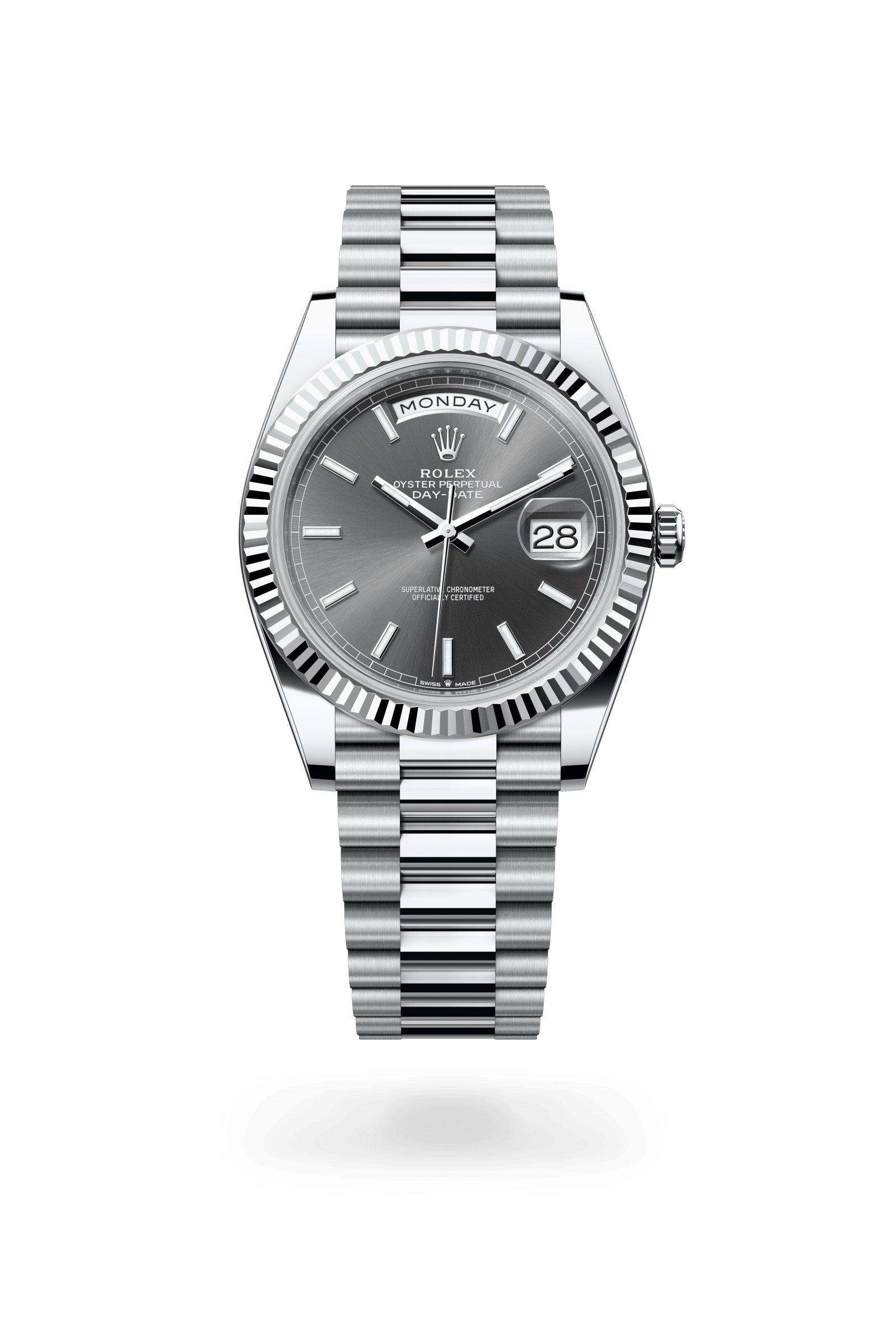 Rolex Oyster Perpetual Day-Date 40, Platinum, Slate dial 228236-0013
