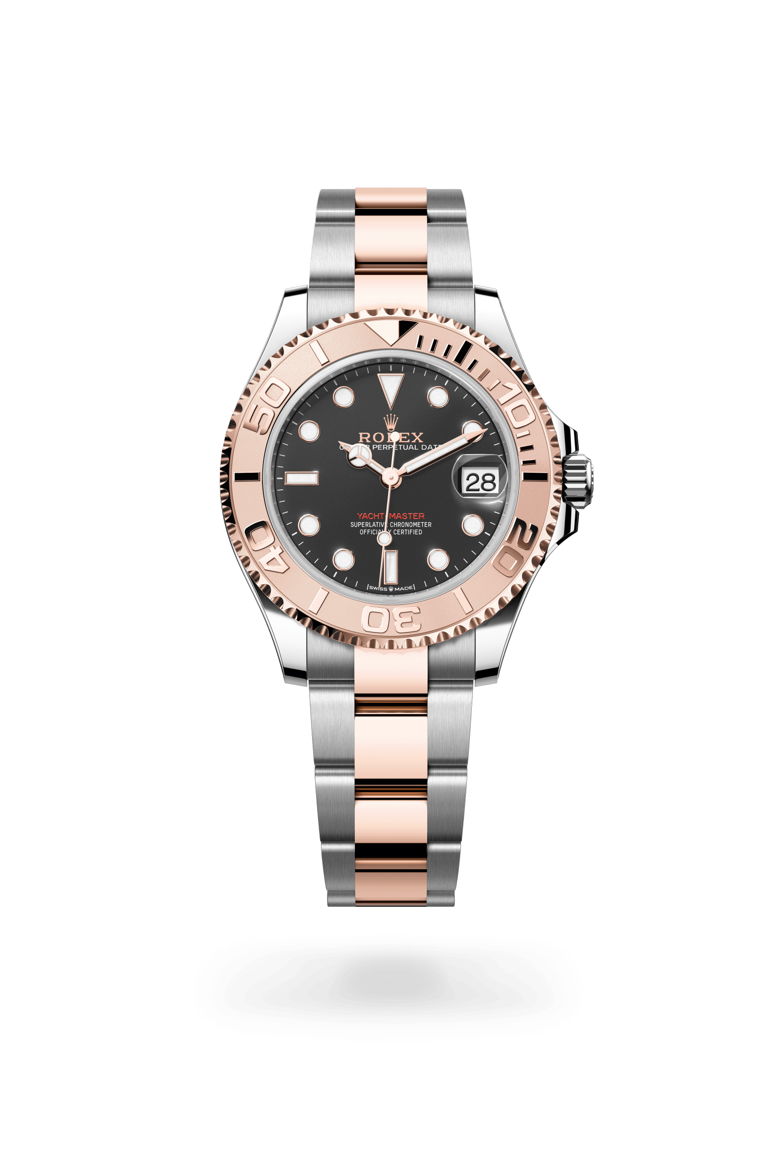 Rolex Oyster Perpetual Yacht-Master 37, Everose Rolesor, Intense black dial 268621-0004