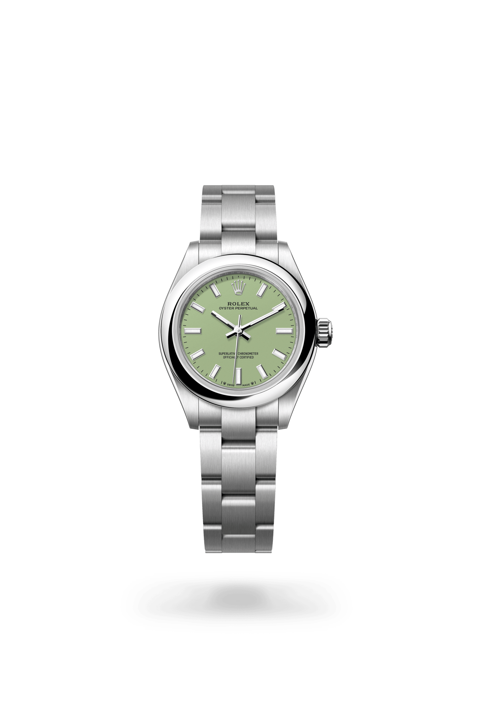 Rolex Oyster Perpetual 28, Oystersteel, Pistachio dial 276200-0006