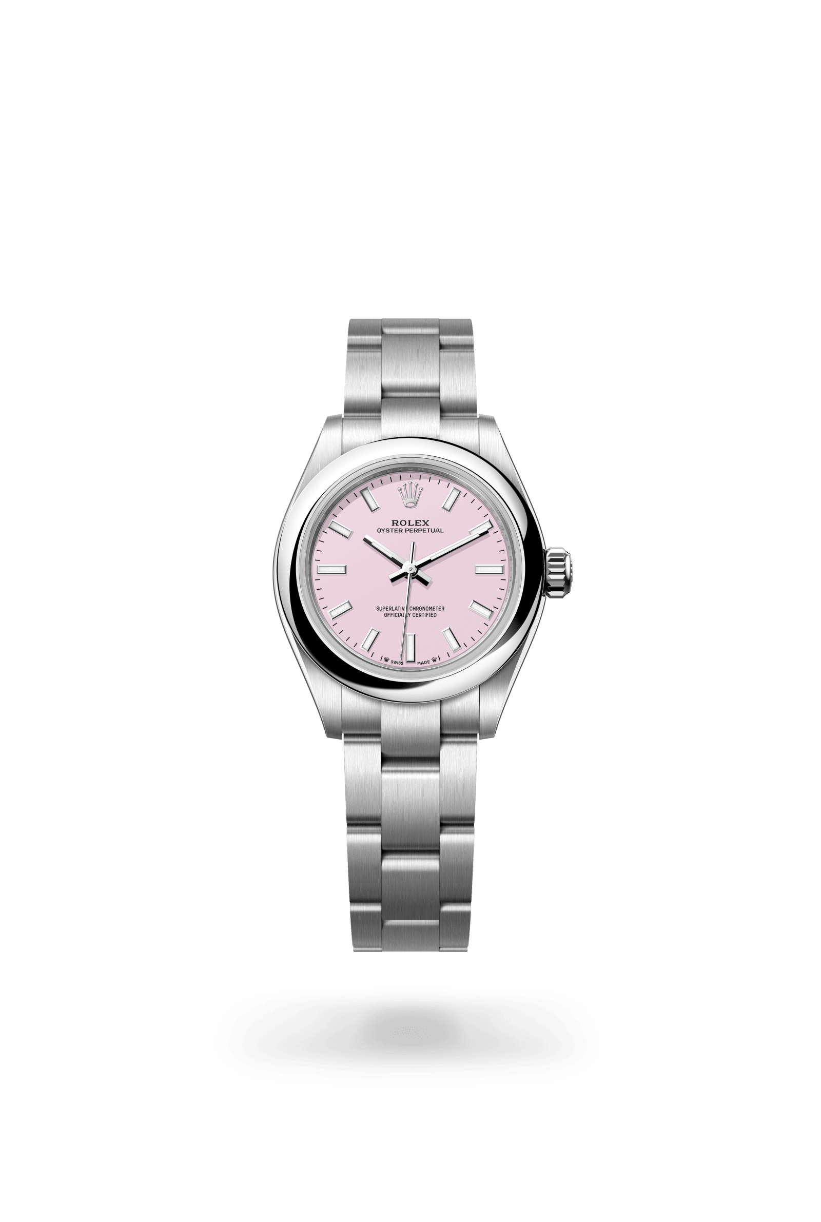 Rolex Oyster Perpetual 28, Oystersteel, Candy pink dial 276200-0009
