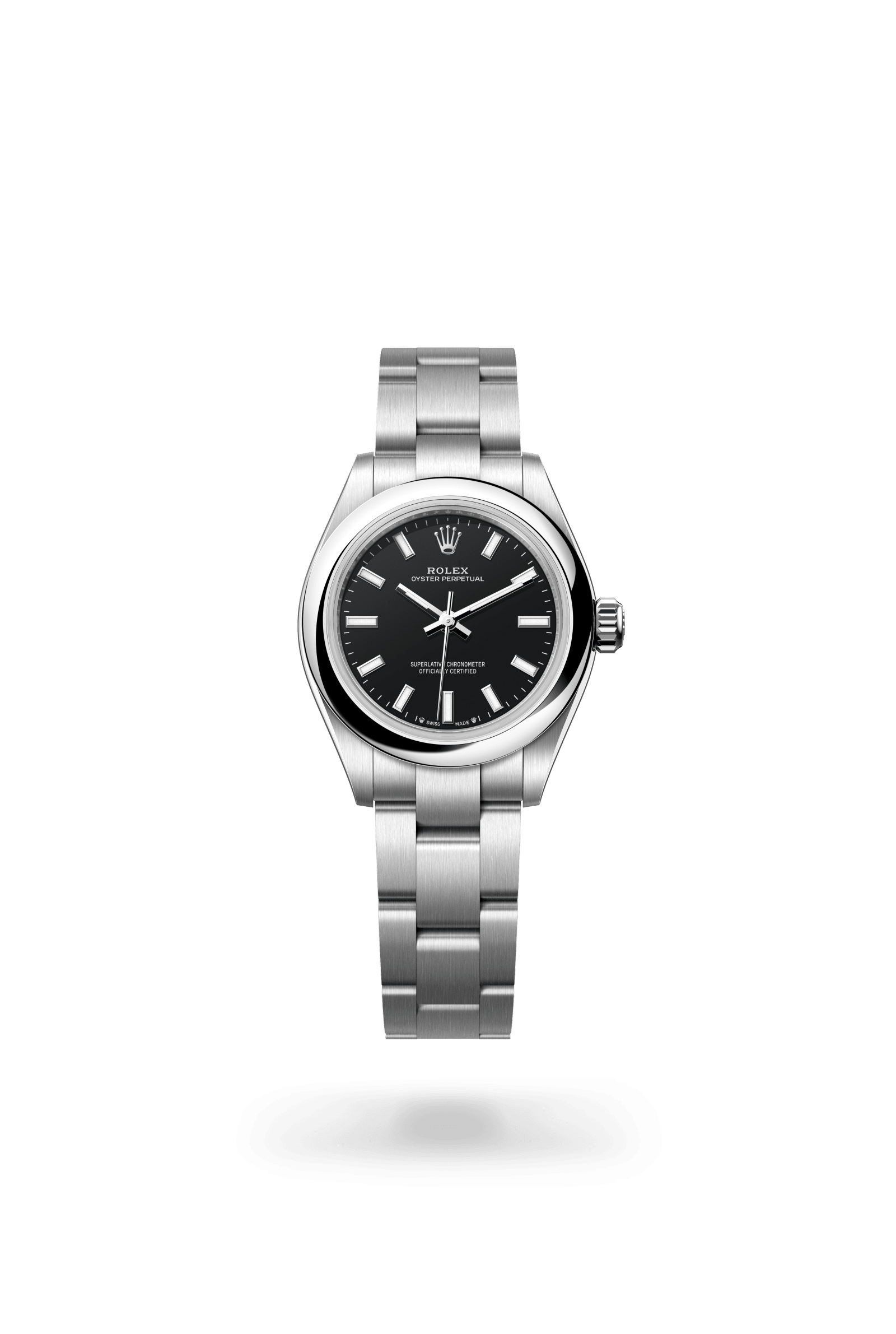 Rolex Oyster Perpetual 28, Oystersteel, Black dial 276200-0010