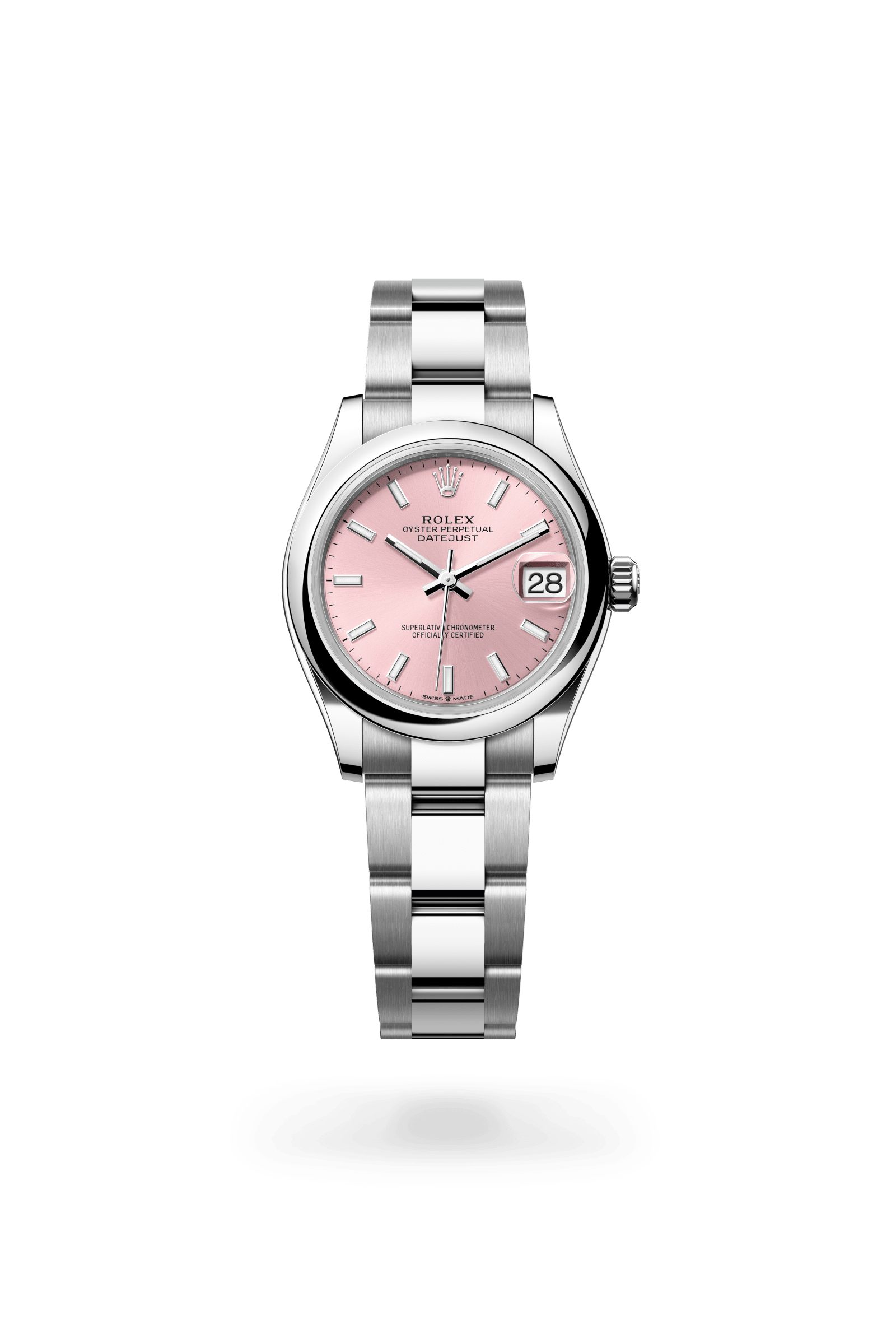 Rolex Datejust 31 Oyster, 31 mm, Oystersteel, Oystersteel, Pink dial 278240-0007