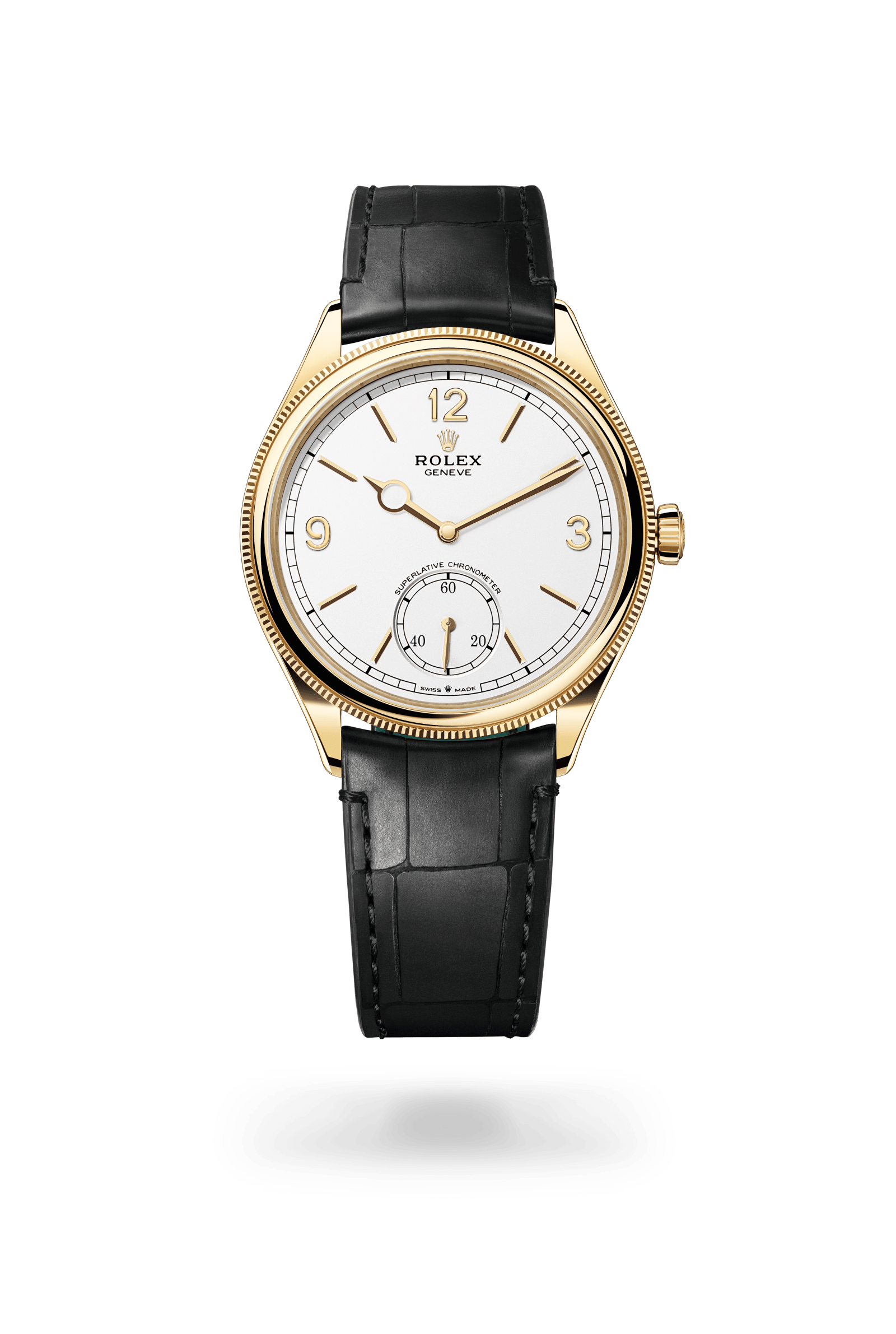 Rolex Perpetual 1908, 18 kt yellow gold, Intense white dial 52508-0005