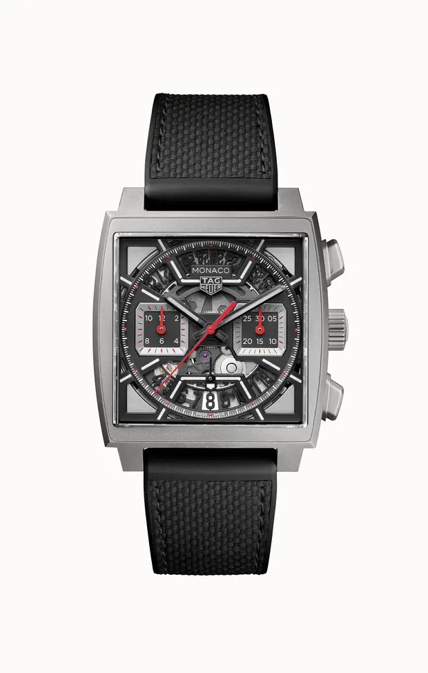 TAG Heuer Monaco Chronograph Automatic, 39 mm, Titanium, CBL2183.FT6236