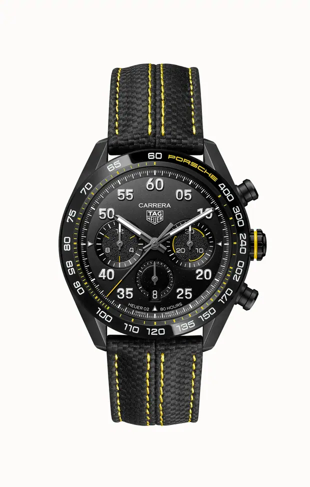 TAG Heuer Carrera Chronograph x Porsche Yellow Racing CBN2A1H.FC6512