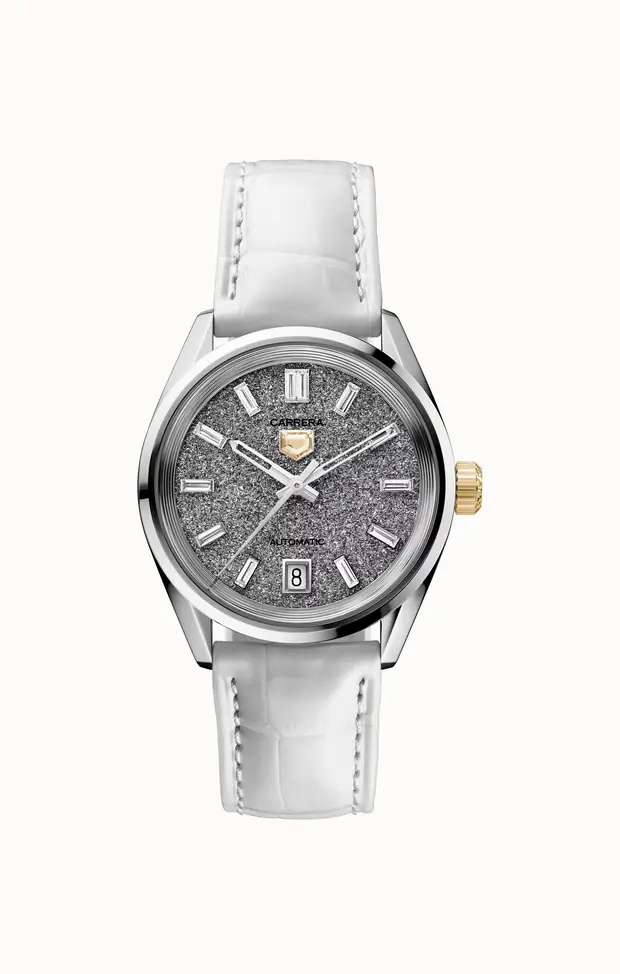 TAG Heuer Carrera Date Plasma Diamant d'Avant-Garde Automatic, 36 mm, 18K white Gold WBN2344.FC8335