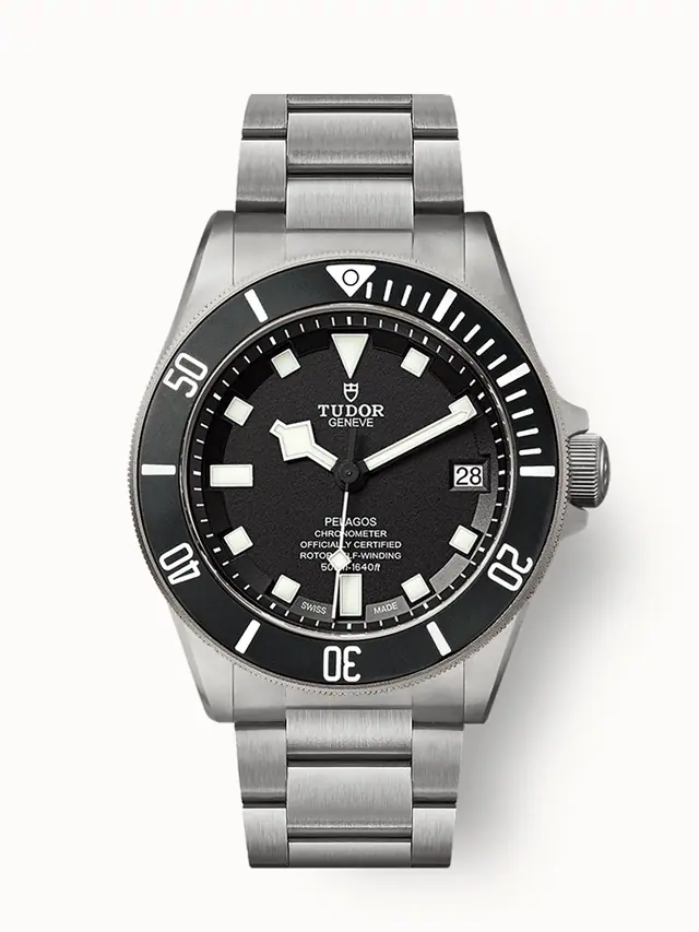 Tudor Pelagos, Ceramic matt black disc, Titanium bracelet 25600TN-0001