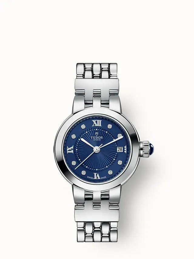 Tudor Clair de Rose, 26mm steel case, Diamond-set dial 35200-0010